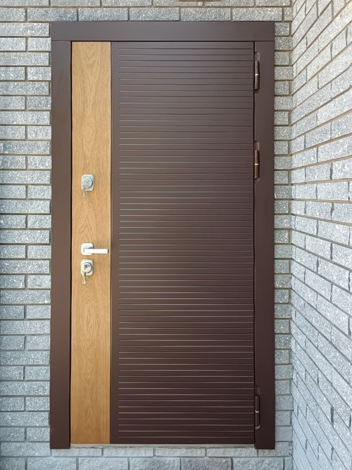 Стальная термодверь МДФ шпон Стальная термодверь МДФ шпон