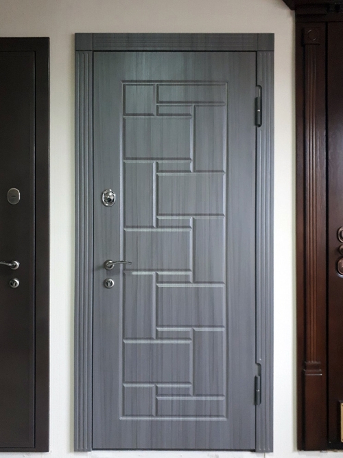 Стальная дверь для квартиры с отделкой МДФ ПВХ Стальная дверь для квартиры с отделкой МДФ ПВХ