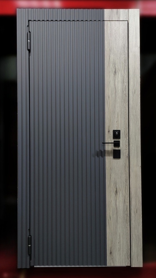 Металлическая дверь с МДФ интарсионным рисунком